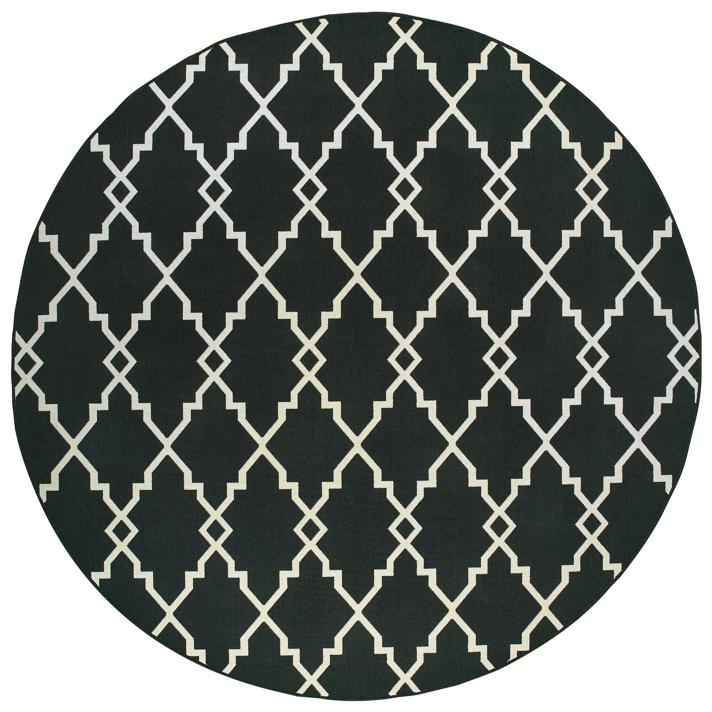 Marina 7763K Black Lattice Rug