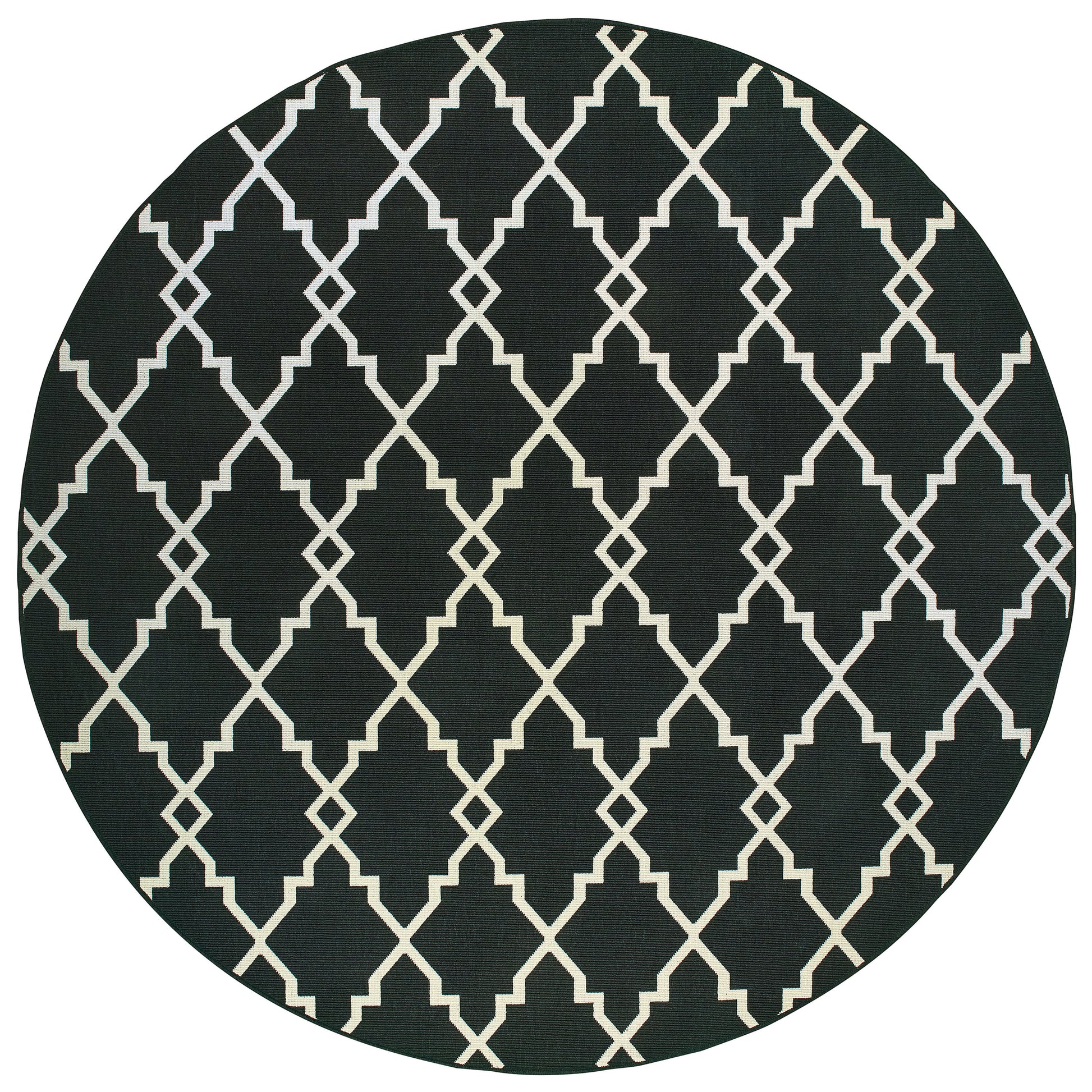 Marina 7763K Black Lattice Rug