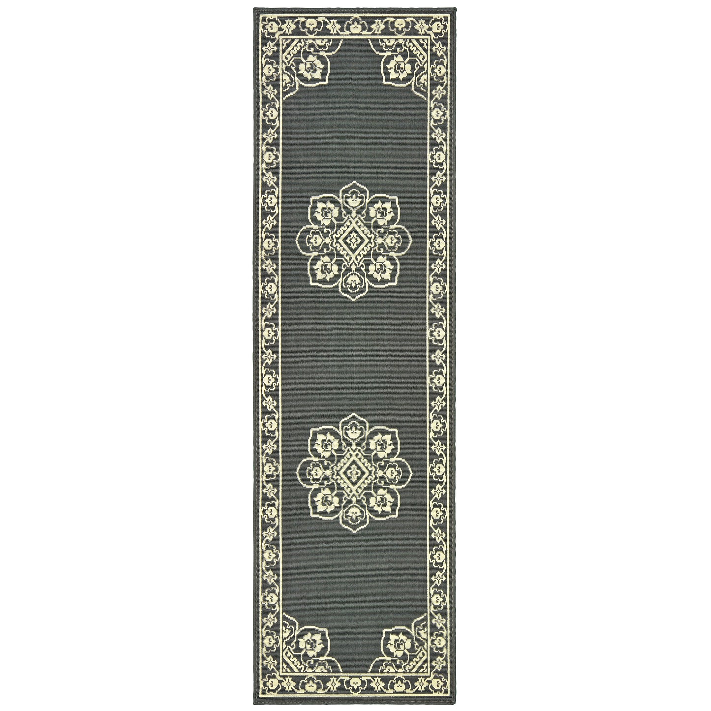 Marina 7764E Grey Medallion Rug