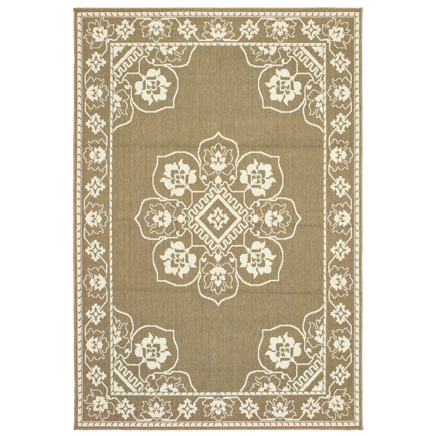 Marina 7764J Tan Medallion Rug