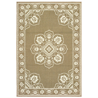 Marina 7764J Tan Medallion Rug