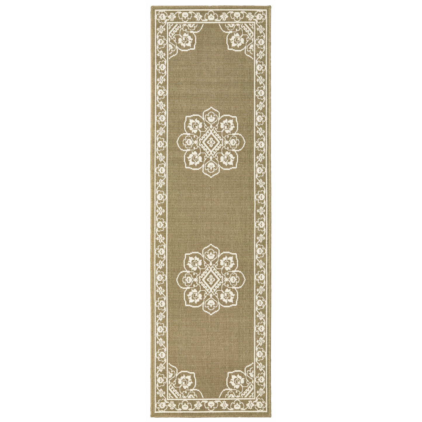 Marina 7764J Tan Medallion Rug
