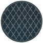 Marina 7765B Navy Lattice Rug