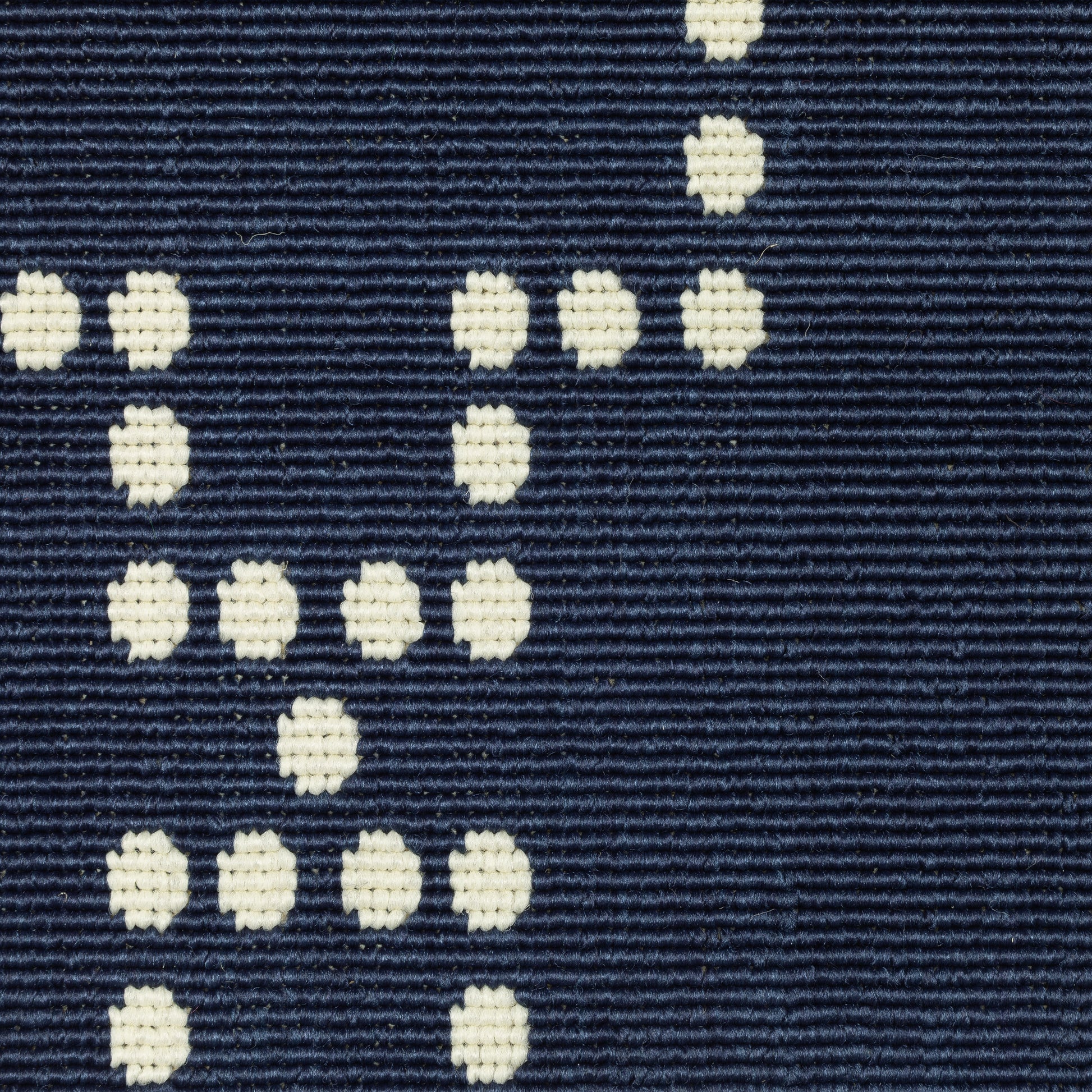 Marina Lattice Navy/ Ivory Outdoor Loop Pile Rug