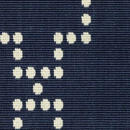 Marina Lattice Navy/ Ivory Outdoor Loop Pile Rug