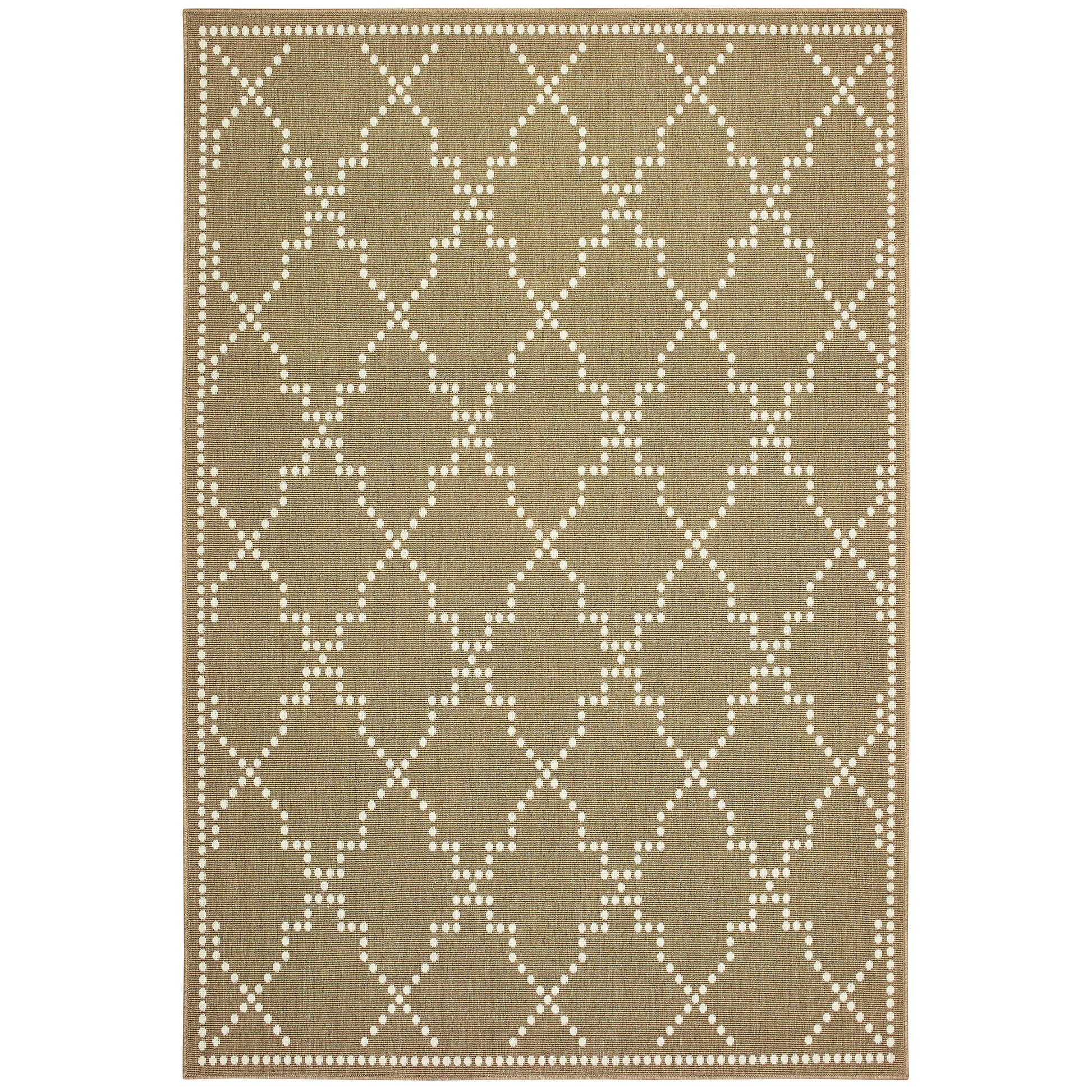Marina 7765Y Tan Lattice Rug