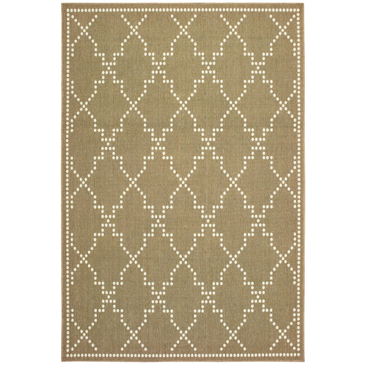 Marina 7765Y Tan Lattice Rug