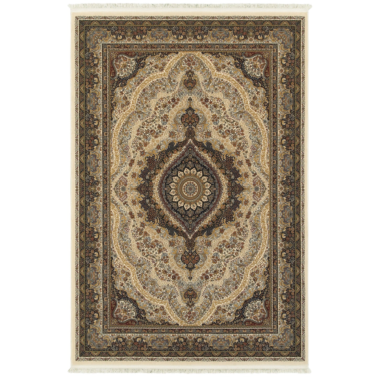 Masterpiece 111W2 Ivory Medallion Rug
