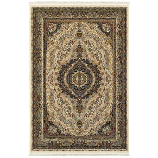 Masterpiece 111W2 Ivory Medallion Rug