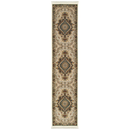 Masterpiece 111W2 Ivory Medallion Rug