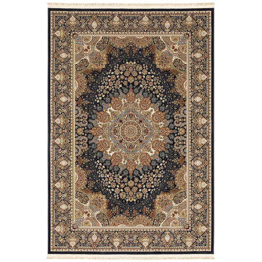 Masterpiece 1802B Navy Medallion Rug