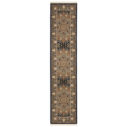 Masterpiece 1802B Navy Medallion Rug