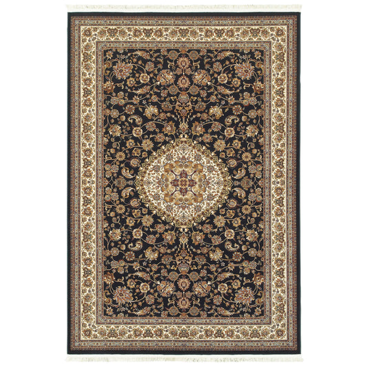 Masterpiece 033B2 Navy Medallion Rug