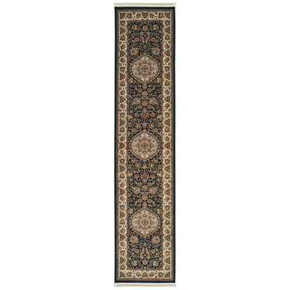 Masterpiece 033B2 Navy Medallion Rug