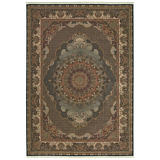 Masterpiece 5330B Blue Medallion Rug