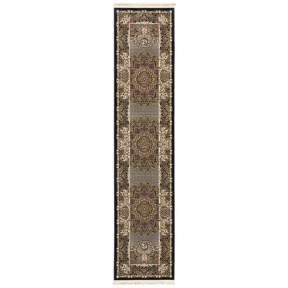Masterpiece 5330B Blue Medallion Rug