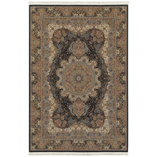 Masterpiece 5501K Navy Medallion Rug