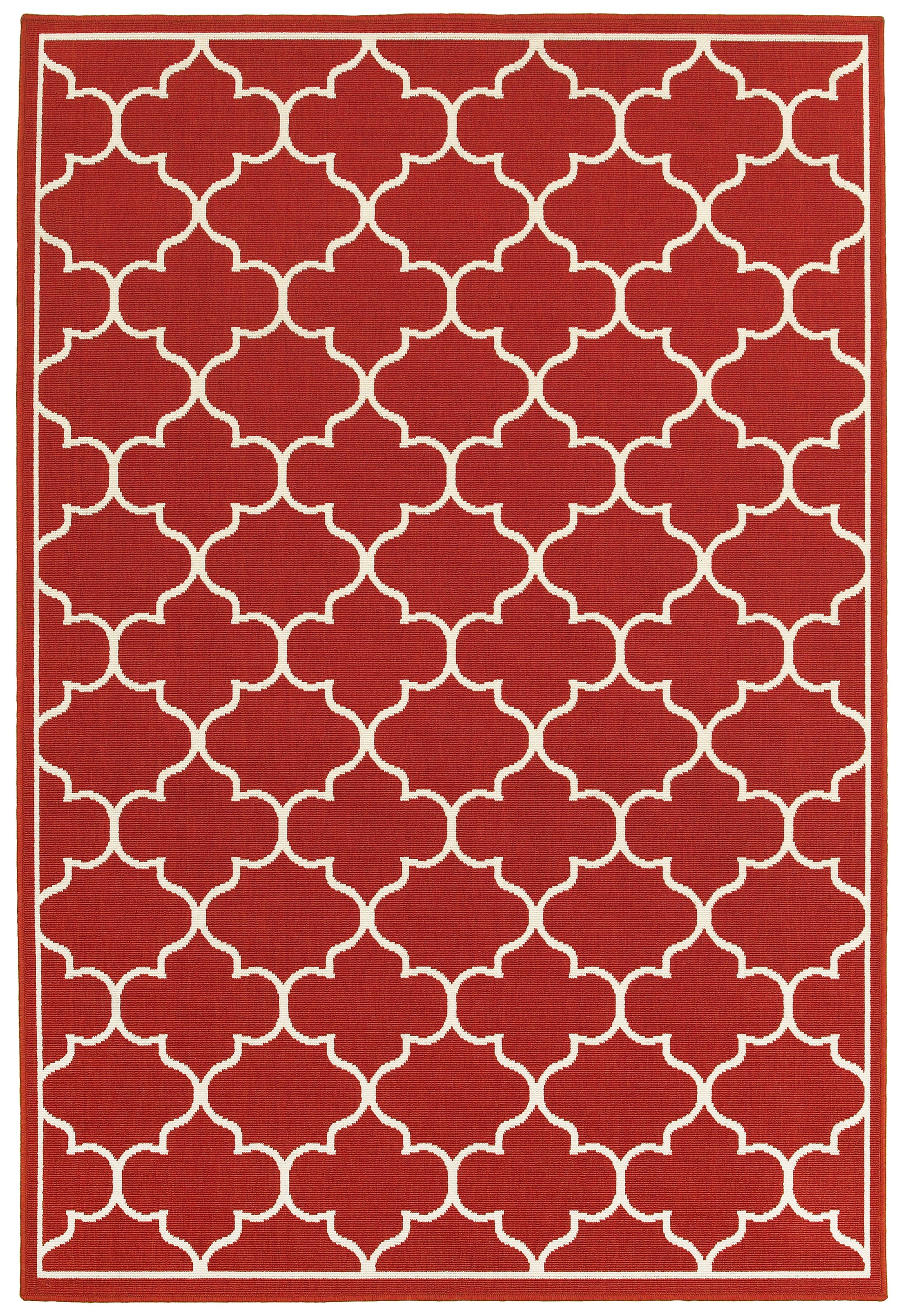 Meridian 1295R Red Outdoor Rug