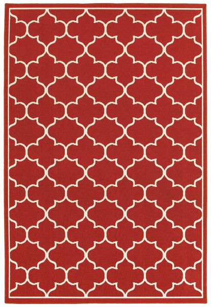 Meridian 1295R Red Outdoor Rug