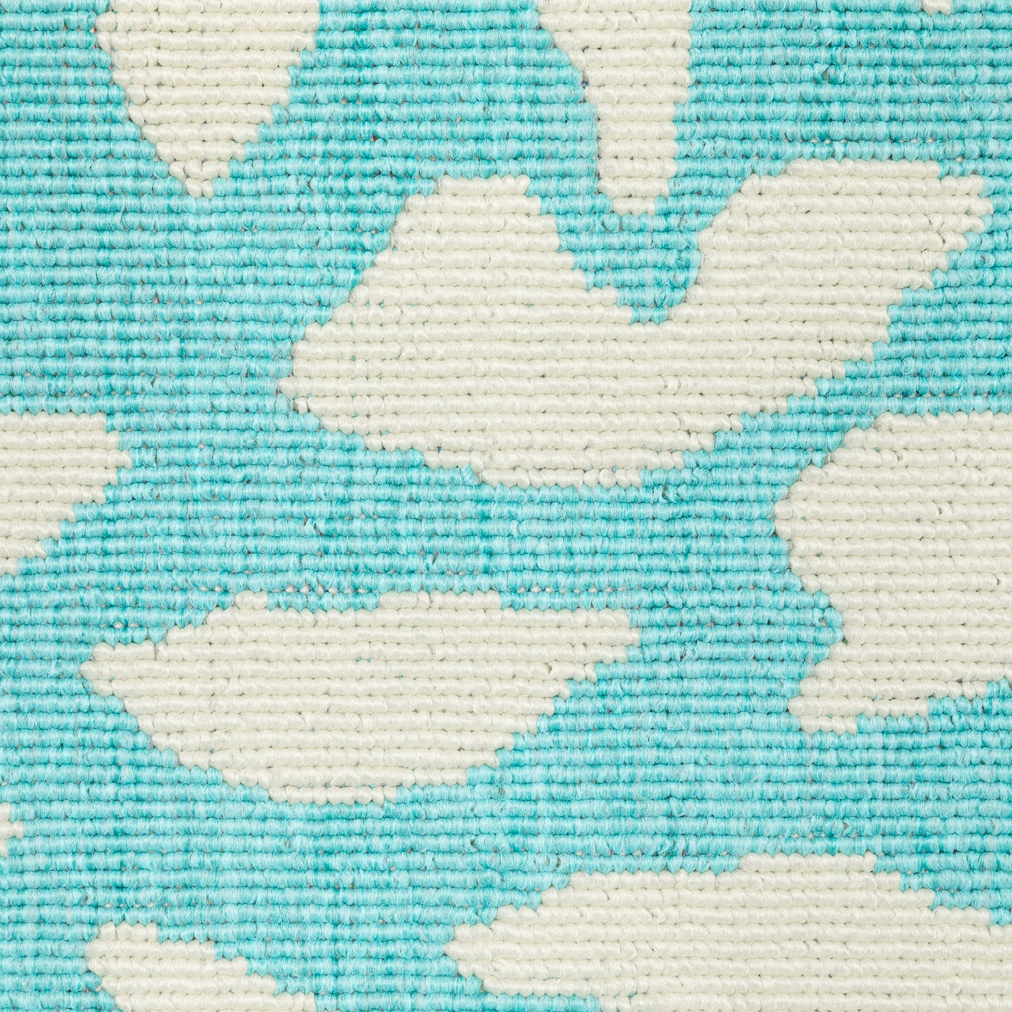 Meridian Outdoor Blue/ Ivory Floral Loop Pile Rug
