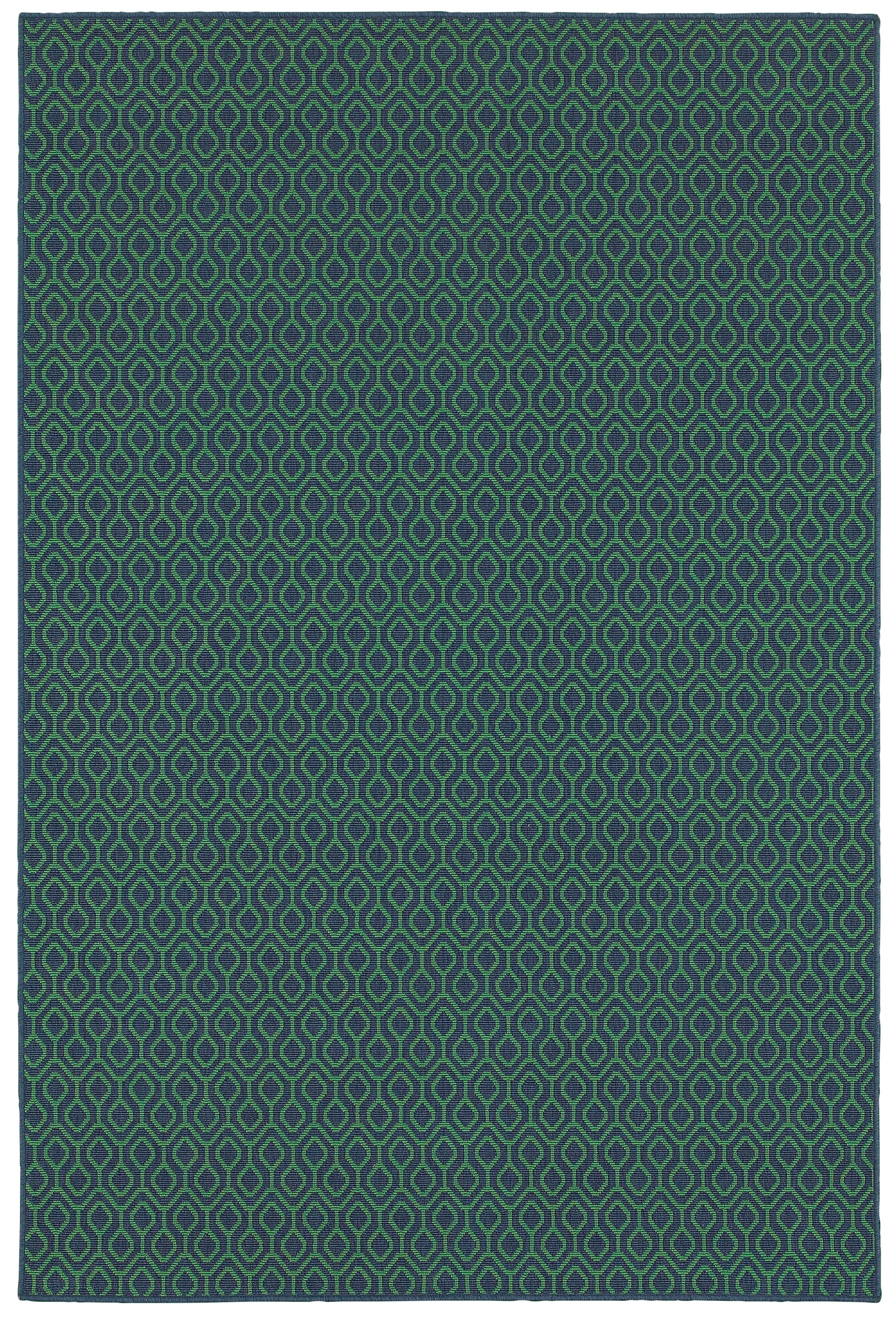 Meridian 1634Q Navy Outdoor Rug