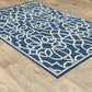 Meridian 2205B Navy Outdoor Rug