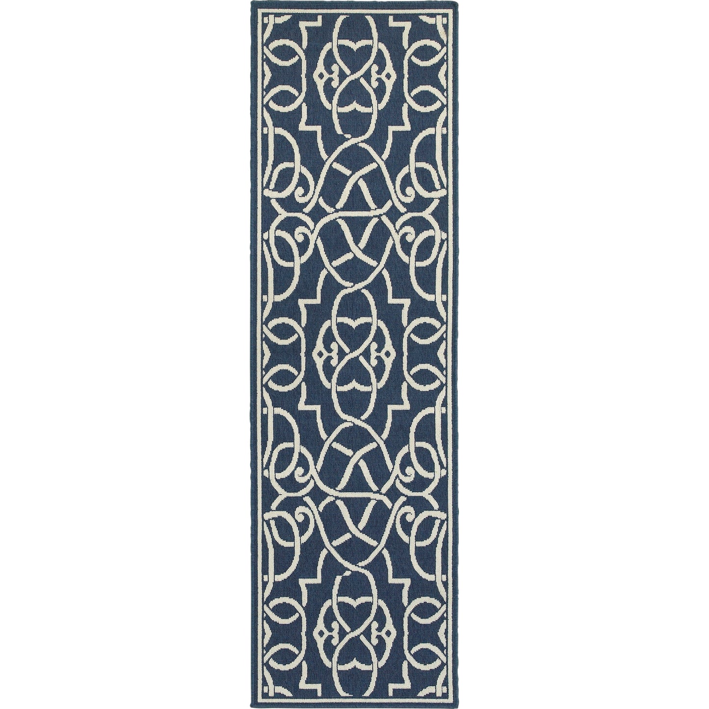 Meridian 2205B Navy Outdoor Rug