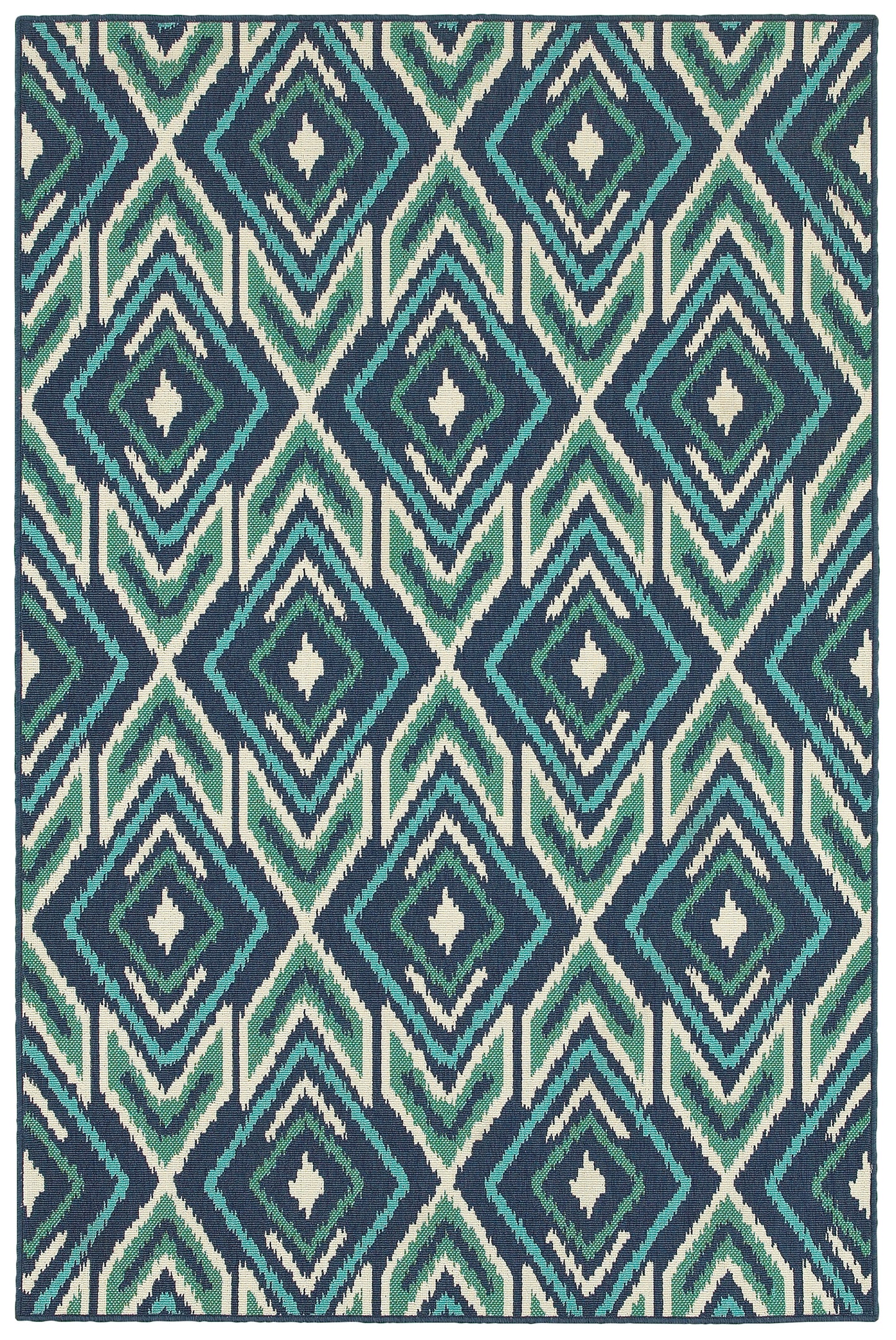 Meridian 2209B Navy Outdoor Rug