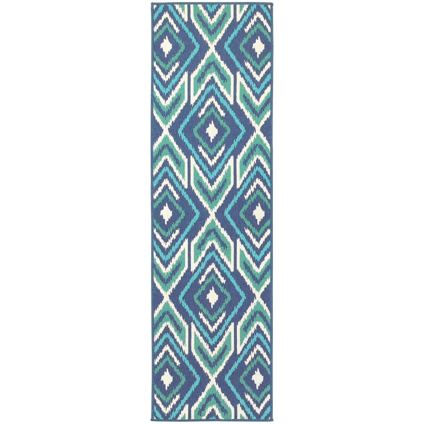 Meridian 2209B Navy Outdoor Rug