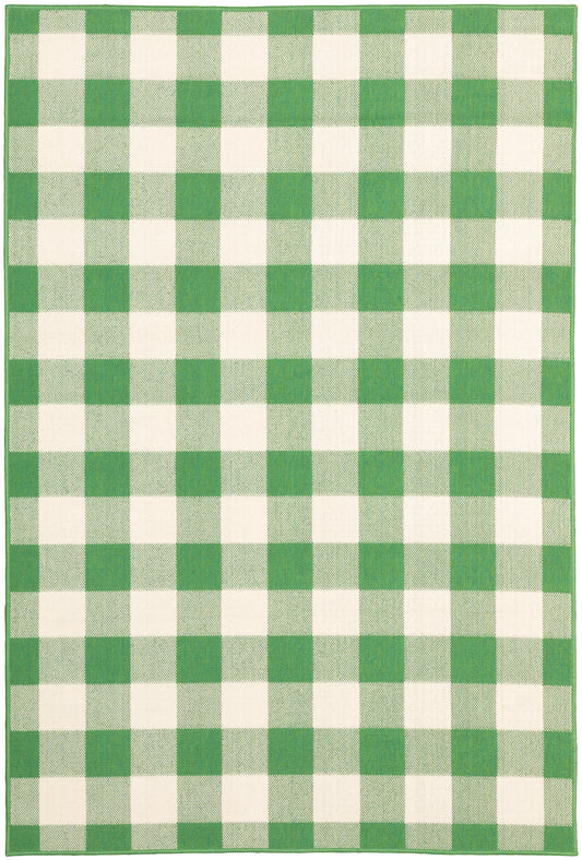 Meridian 2598G Green Outdoor Rug
