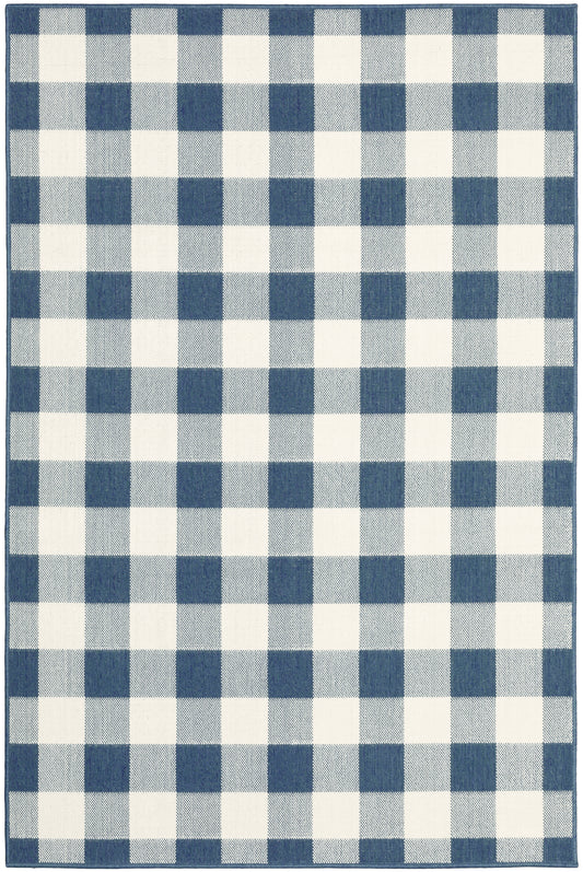 Meridian 2598V Blue Outdoor Rug