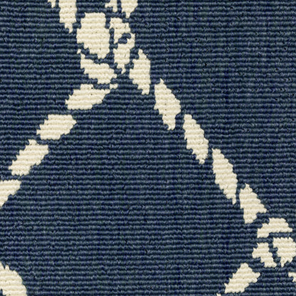 Meridian Lattice Blue/ Ivory Novelty Loop Pile Rug