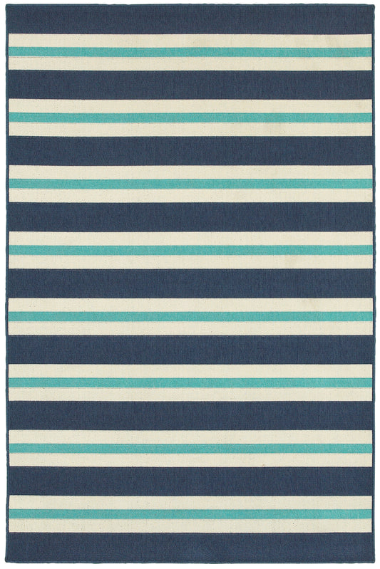 Meridian 5701B Blue Outdoor Rug
