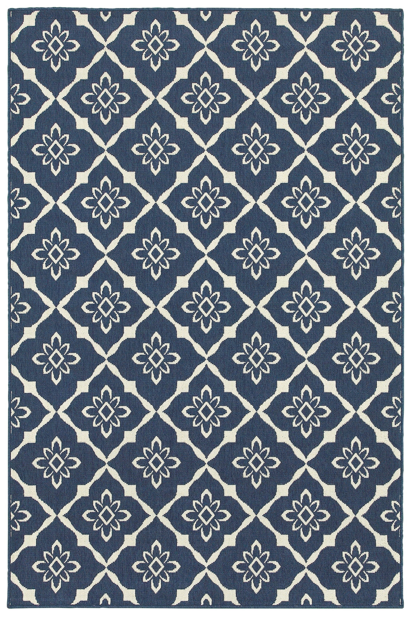 Meridian 5703B Navy Outdoor Rug