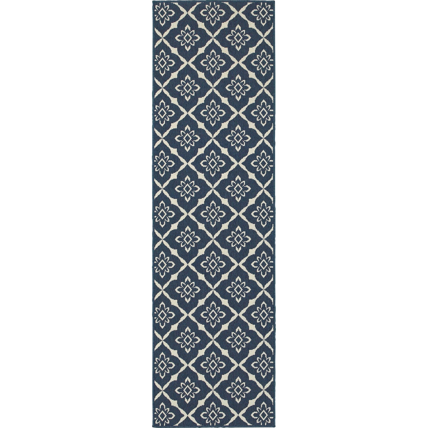 Meridian 5703B Navy Outdoor Rug