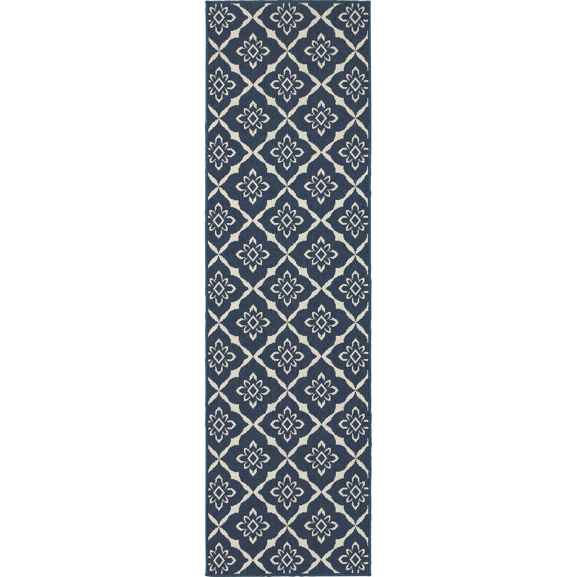 Meridian 5703B Navy Outdoor Rug