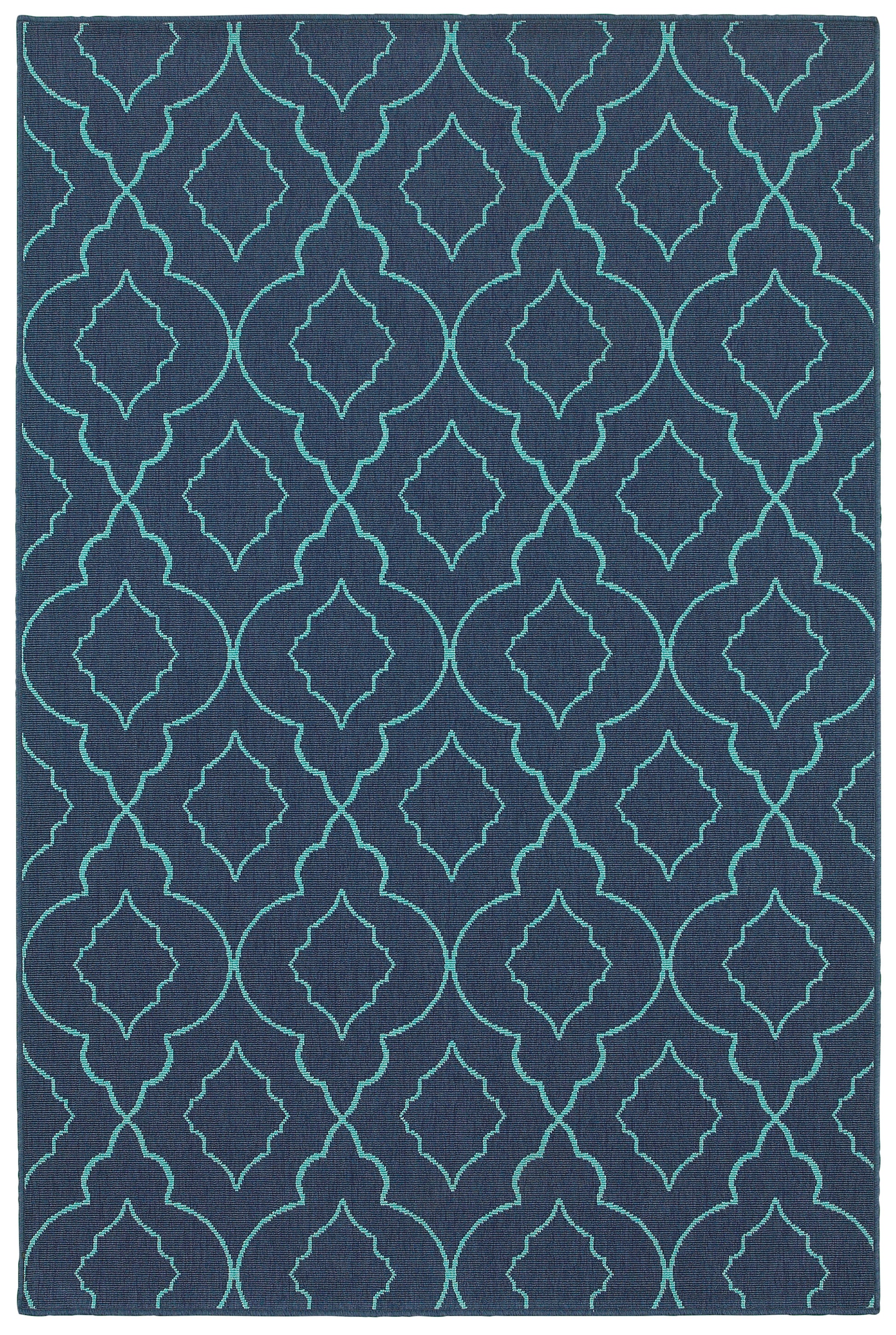 Meridian 7541B Navy Outdoor Rug