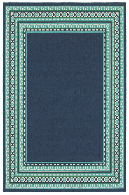 Meridian 9650B Navy Outdoor Rug