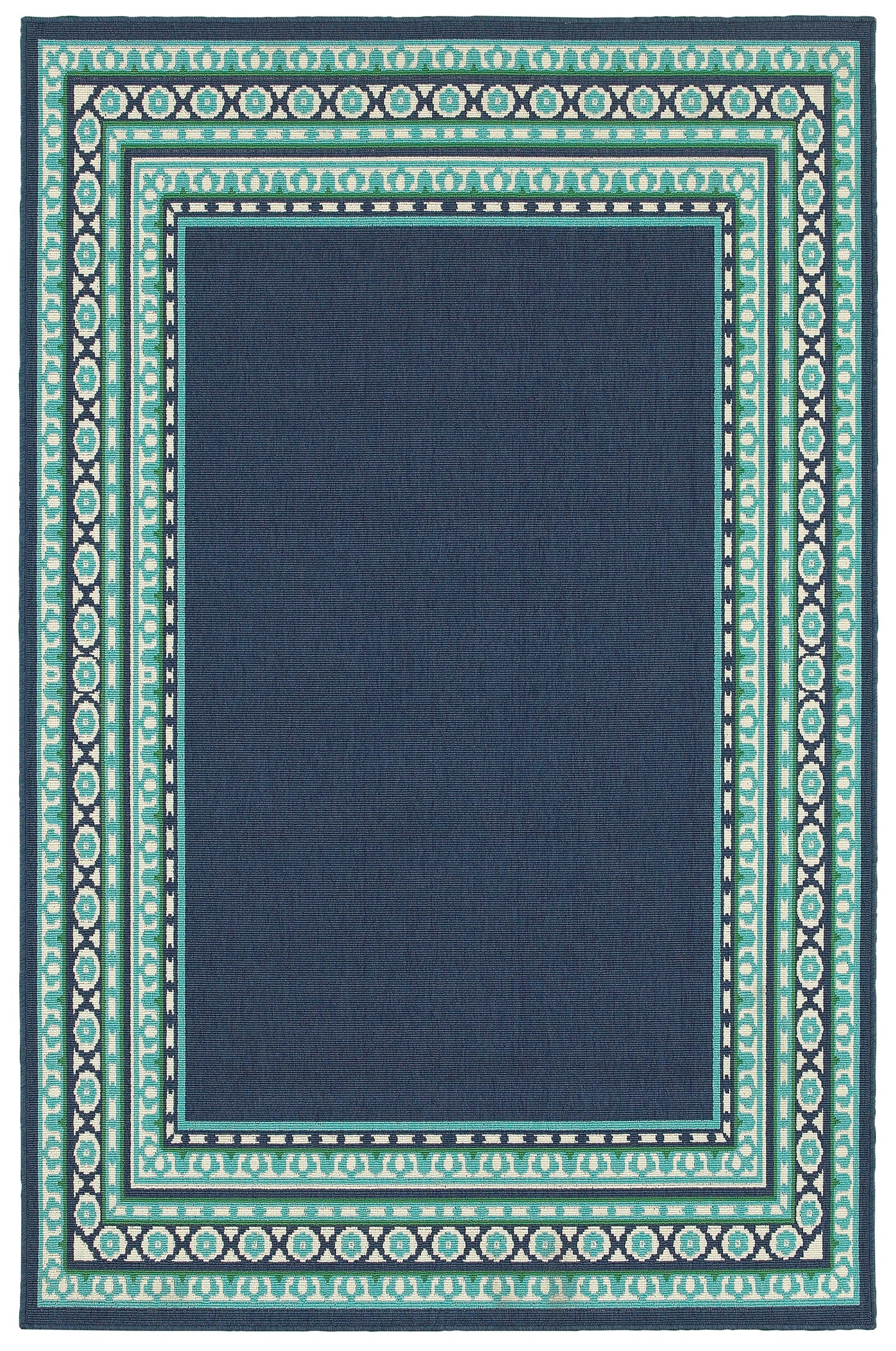 Meridian 9650B Navy Outdoor Rug
