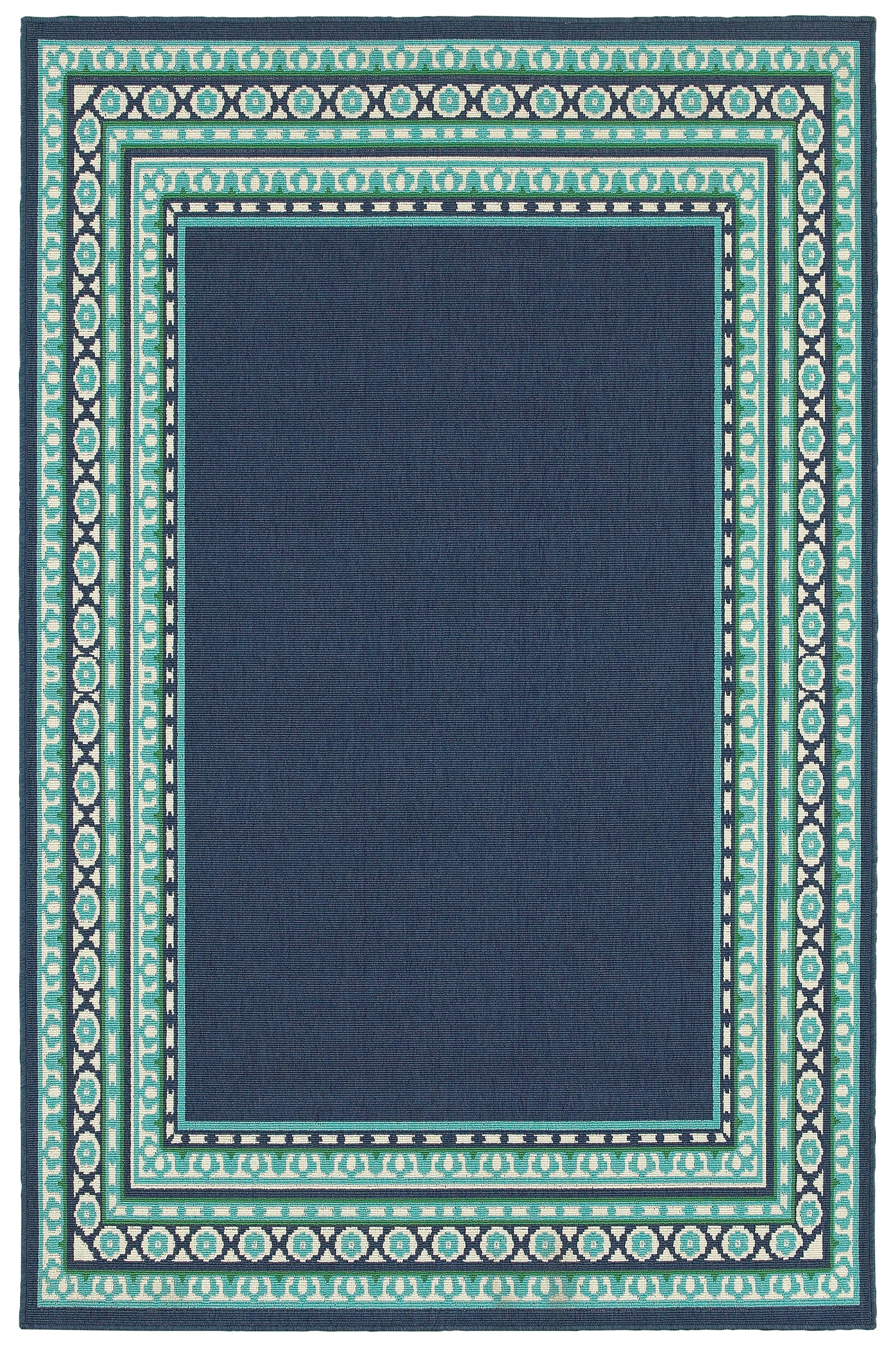 Meridian 9650B Navy Outdoor Rug