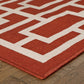 Meridian 9754R Red Outdoor Rug