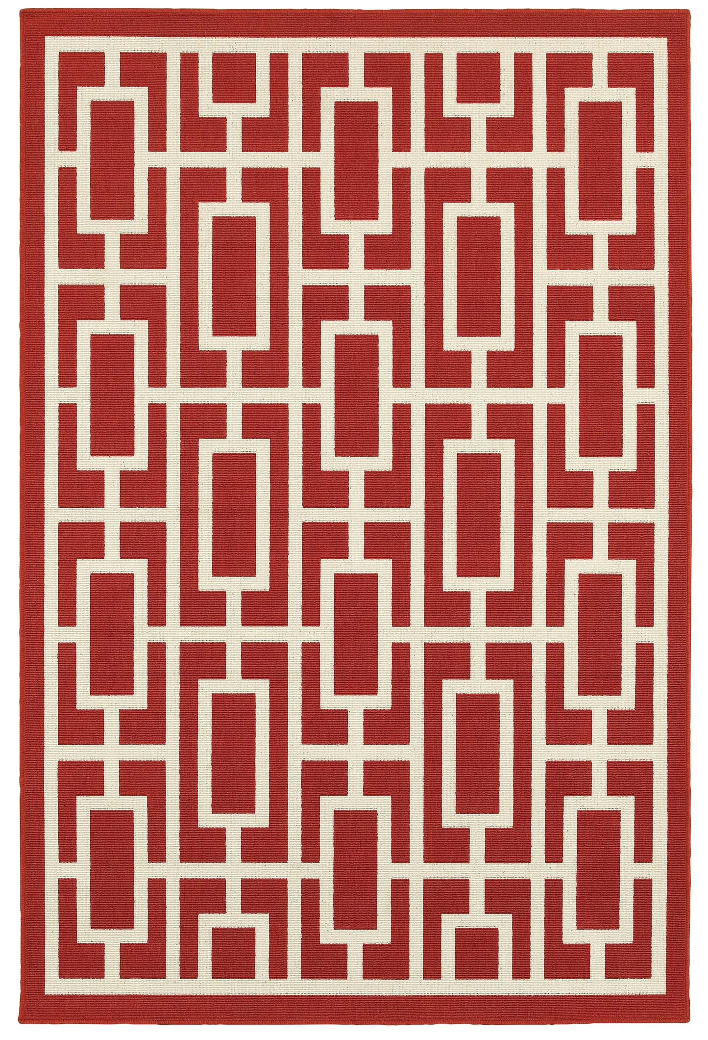 Meridian 9754R Red Outdoor Rug