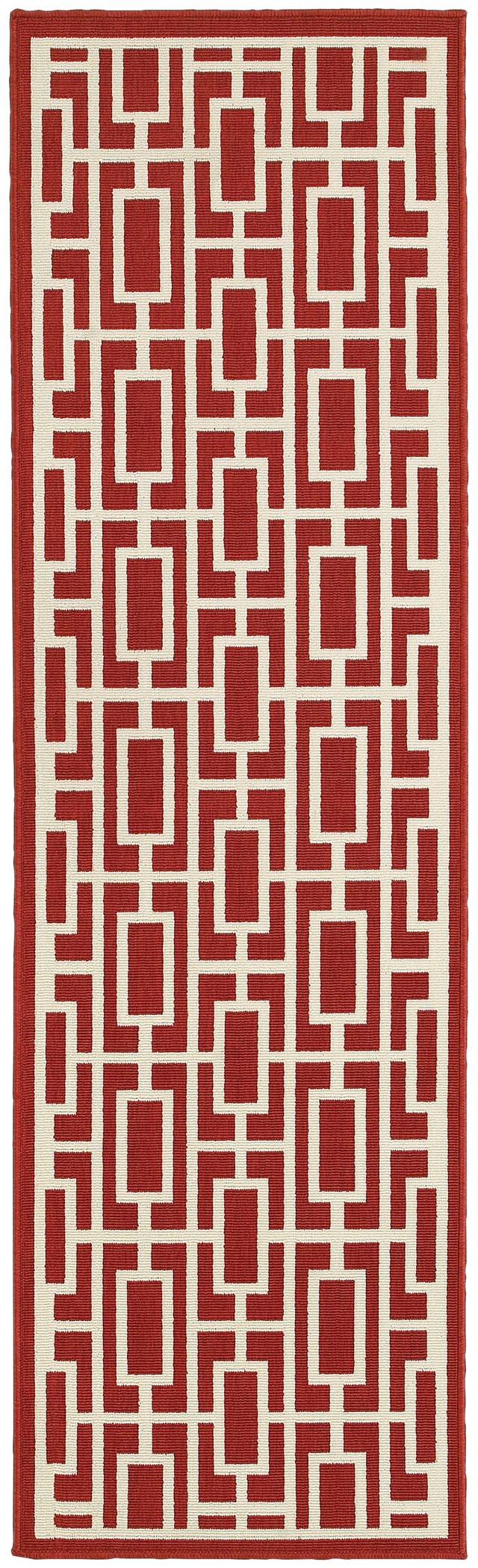 Meridian 9754R Red Outdoor Rug