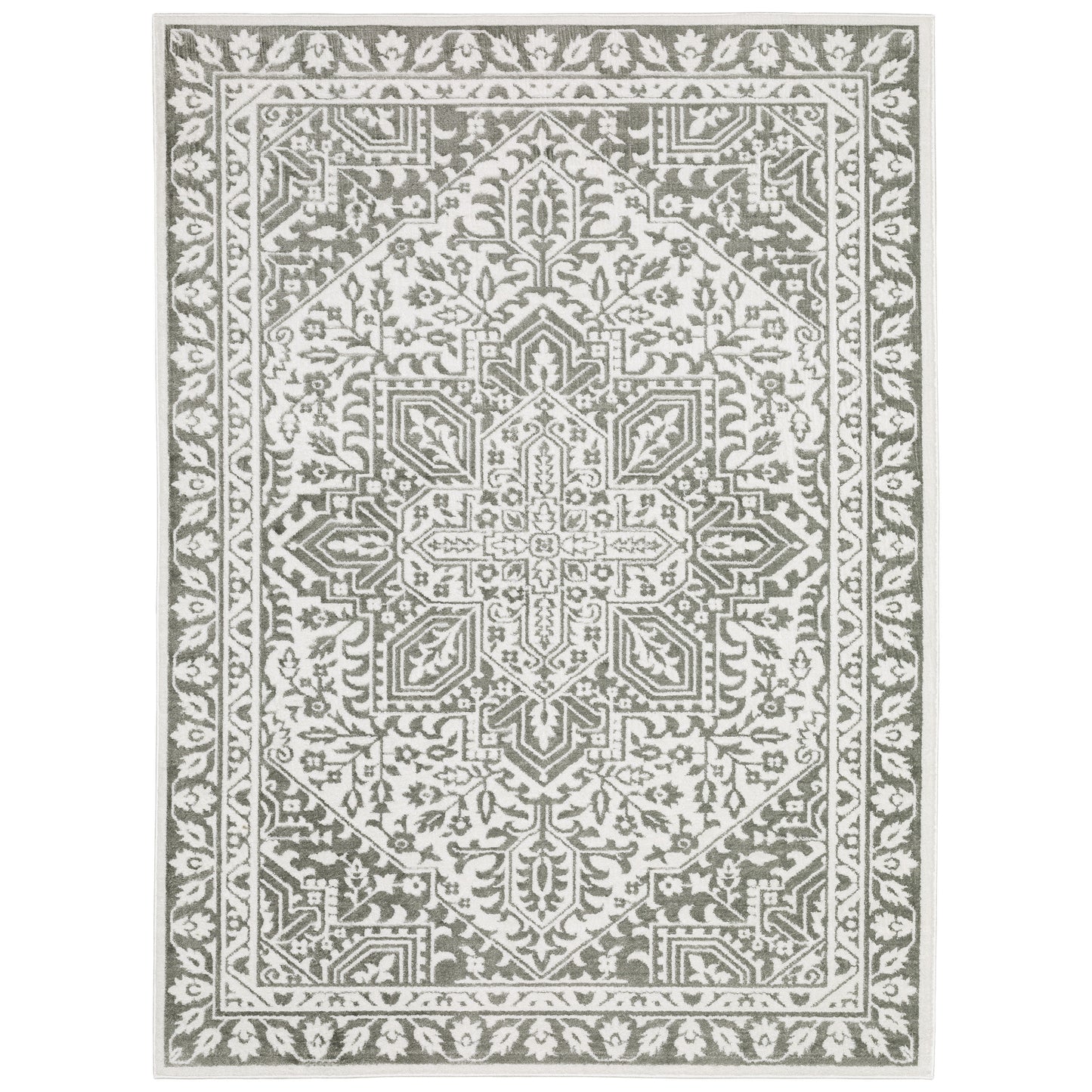 Montecito 1101W Grey Medallion Rug