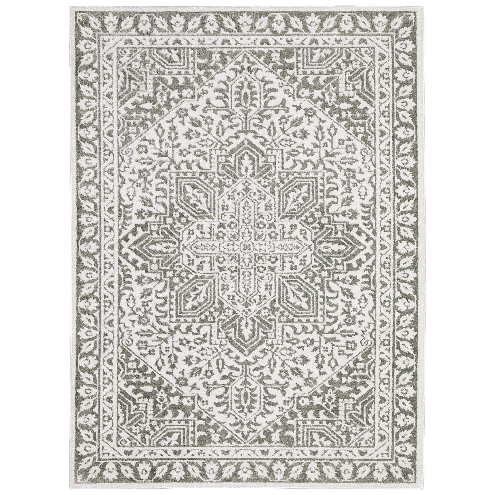 Montecito 1101W Grey Medallion Rug