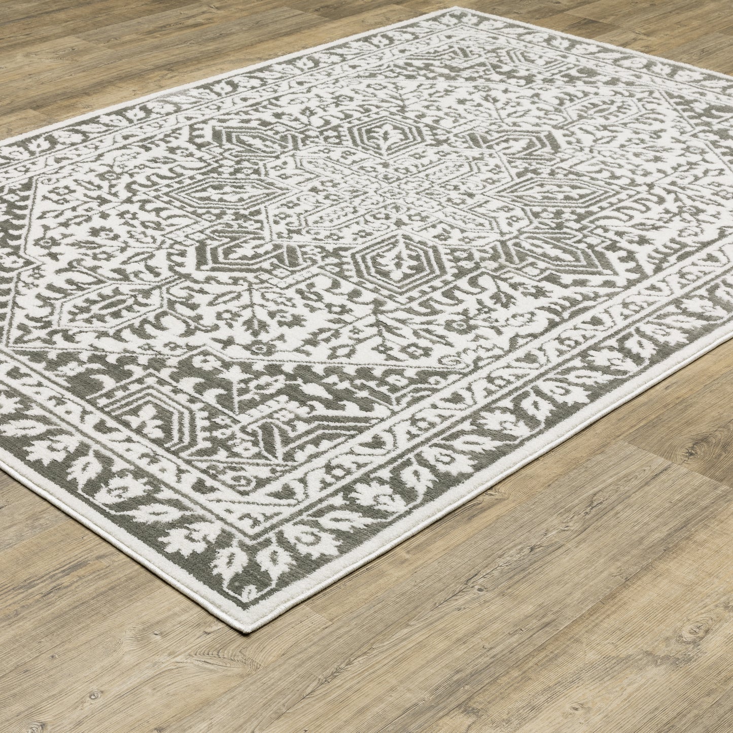 Montecito 1101W Grey Medallion Rug