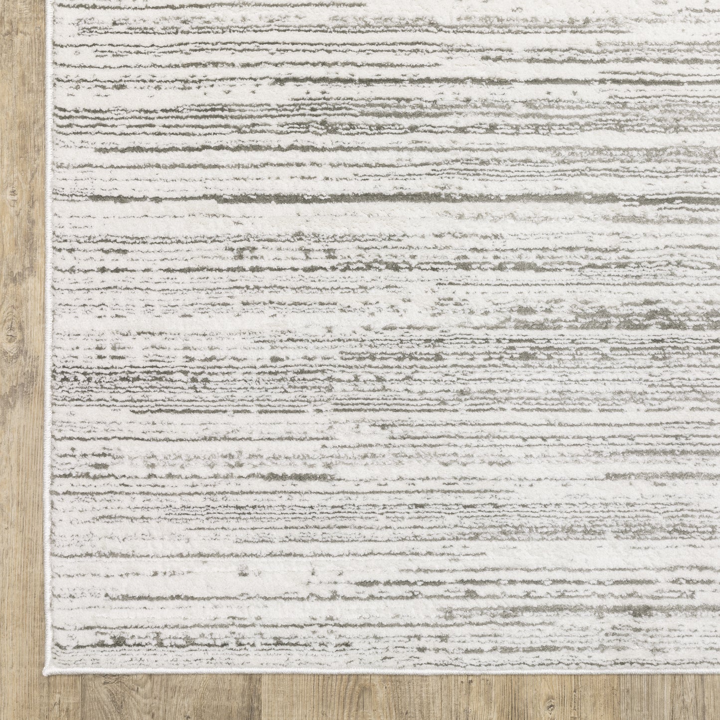 Montecito Distressed White/ Grey Abstract Cut Pile Rug