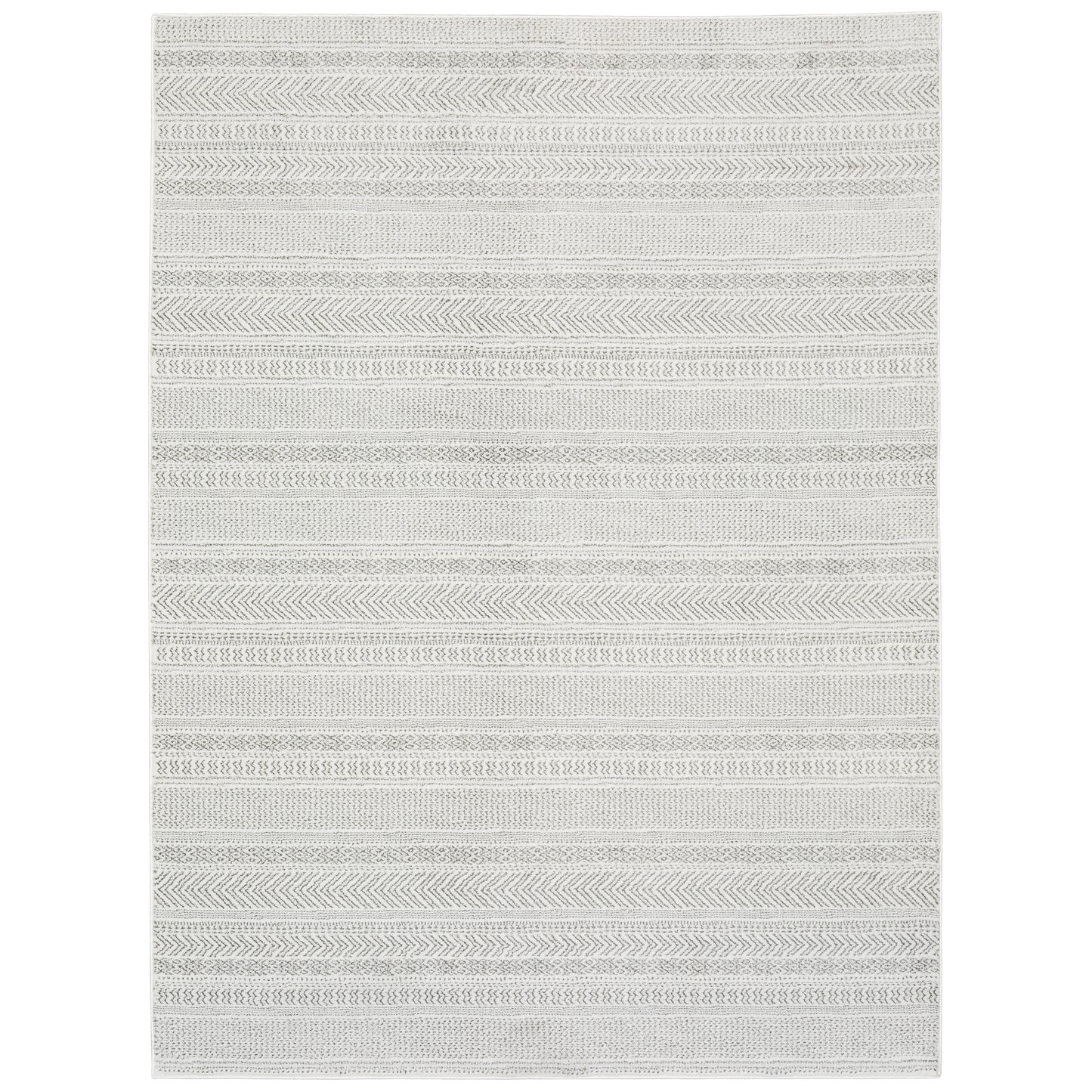 Montecito 4929E White Stripe Rug