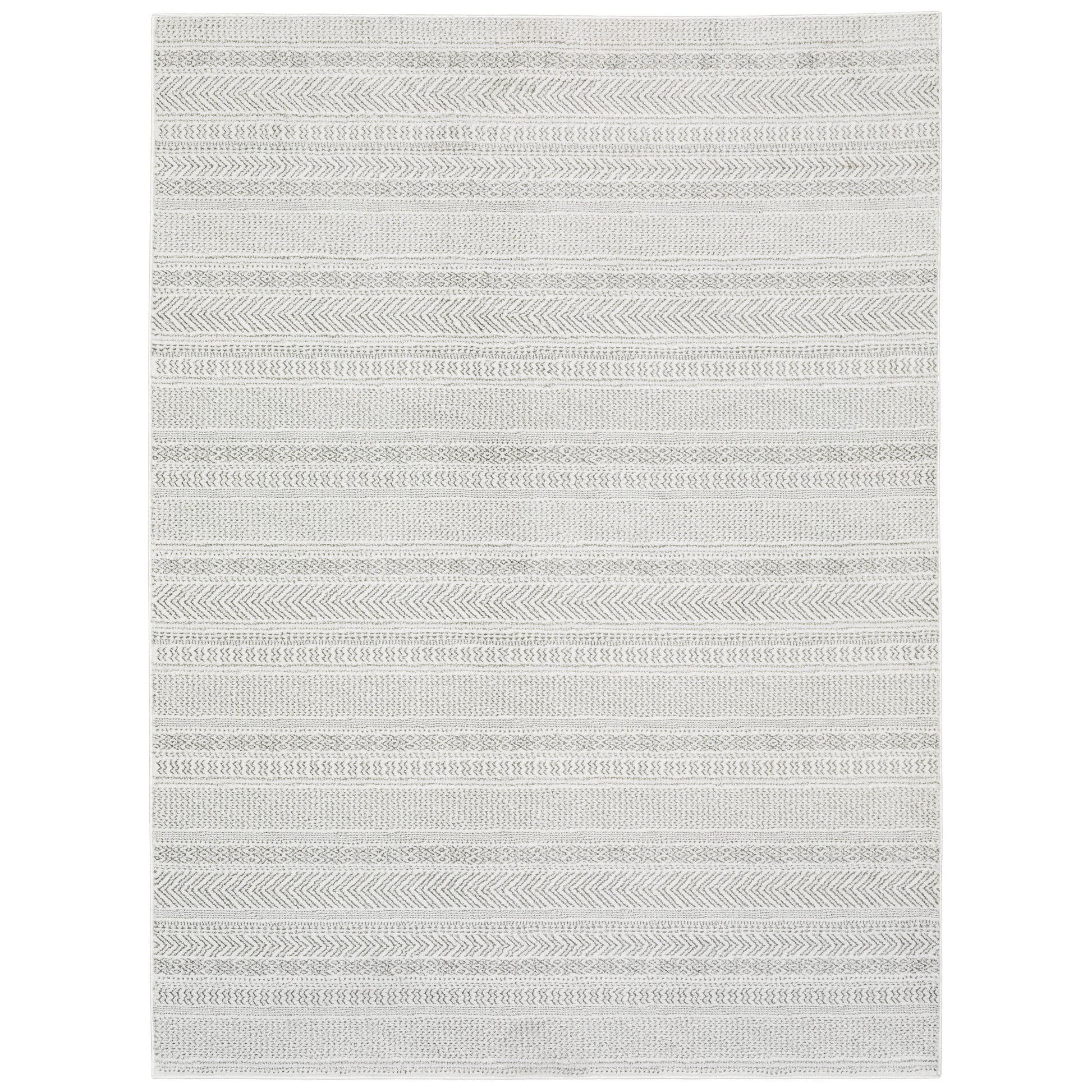 Montecito 4929E White Stripe Rug