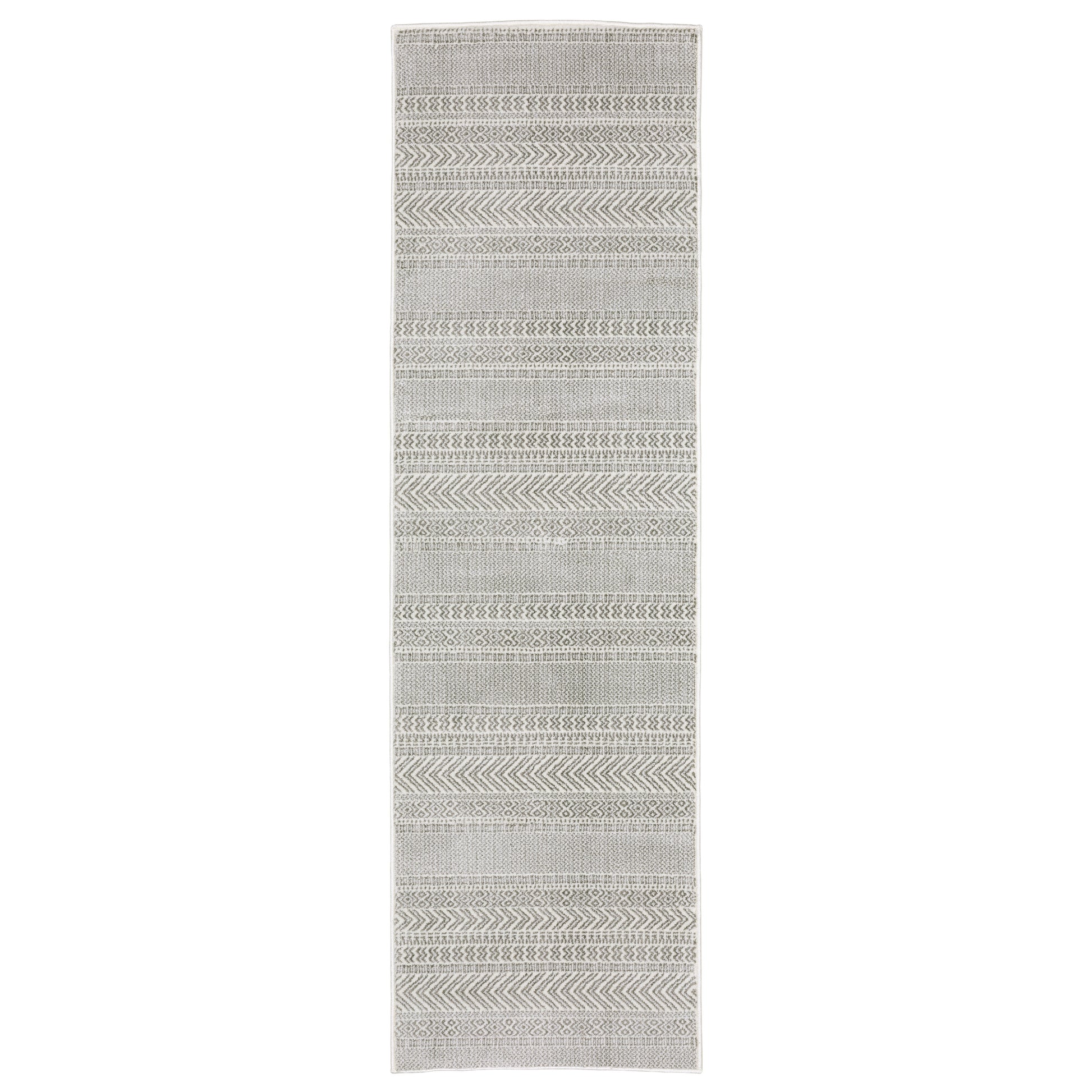Montecito 4929E White Stripe Rug